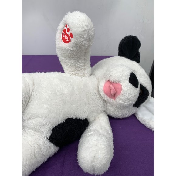 2015 Build-A-Bear Workshop Black White Cookies and Cream Puppy 16 inch Plush Stu - Picture 7 of 10